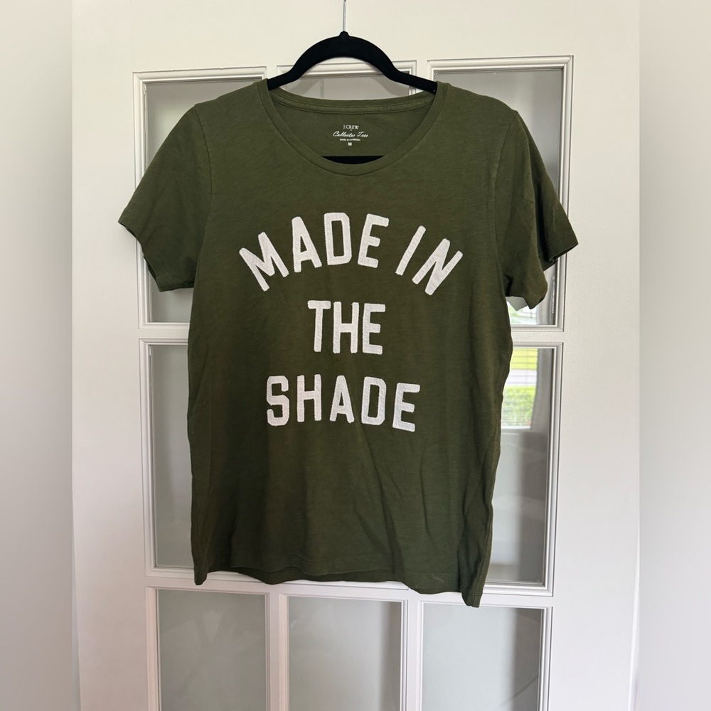 J Crew green collectible Graphic tee. Rare